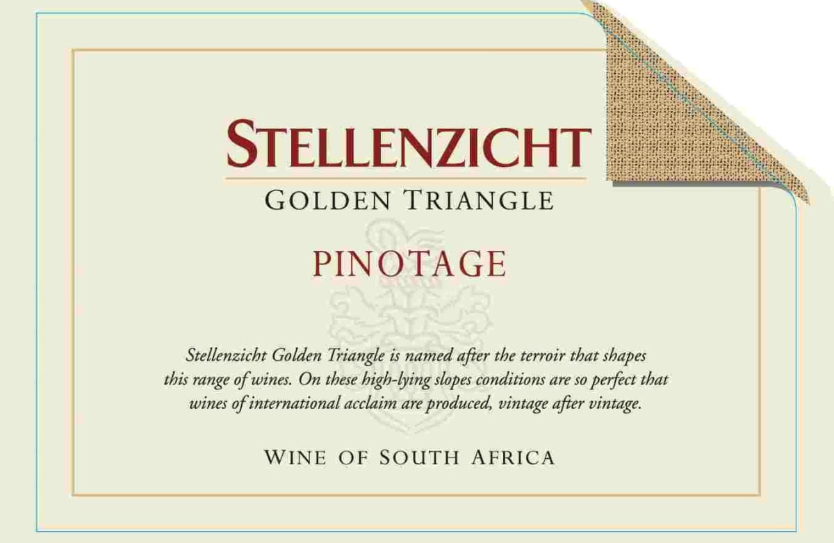 Stellenzicht Golden Triangle Pinotage 2013 Front Label