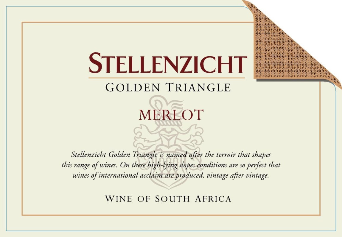 Stellenzicht Golden Triangle Merlot 2007 Front Label