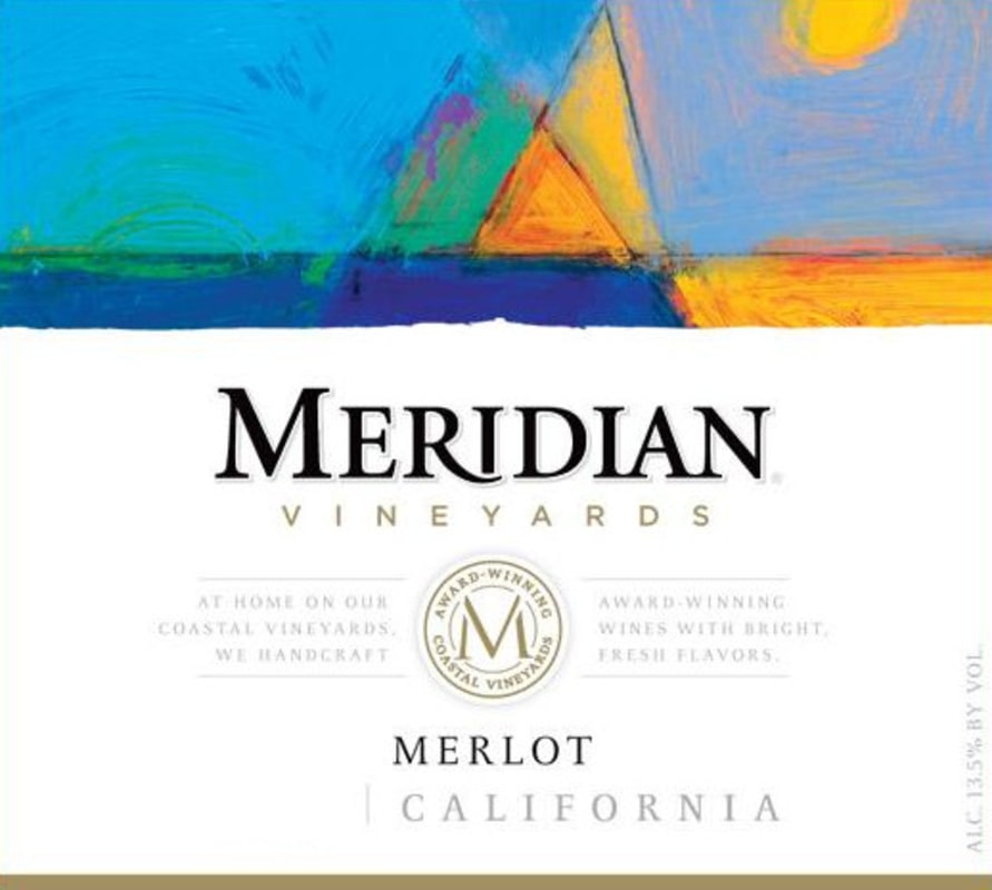 Meridian Merlot 2012 Front Label