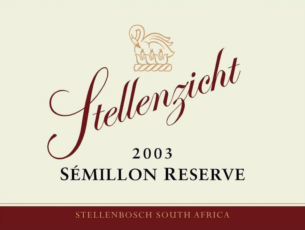 Stellenzicht Reserve Semillon 2003 Front Label