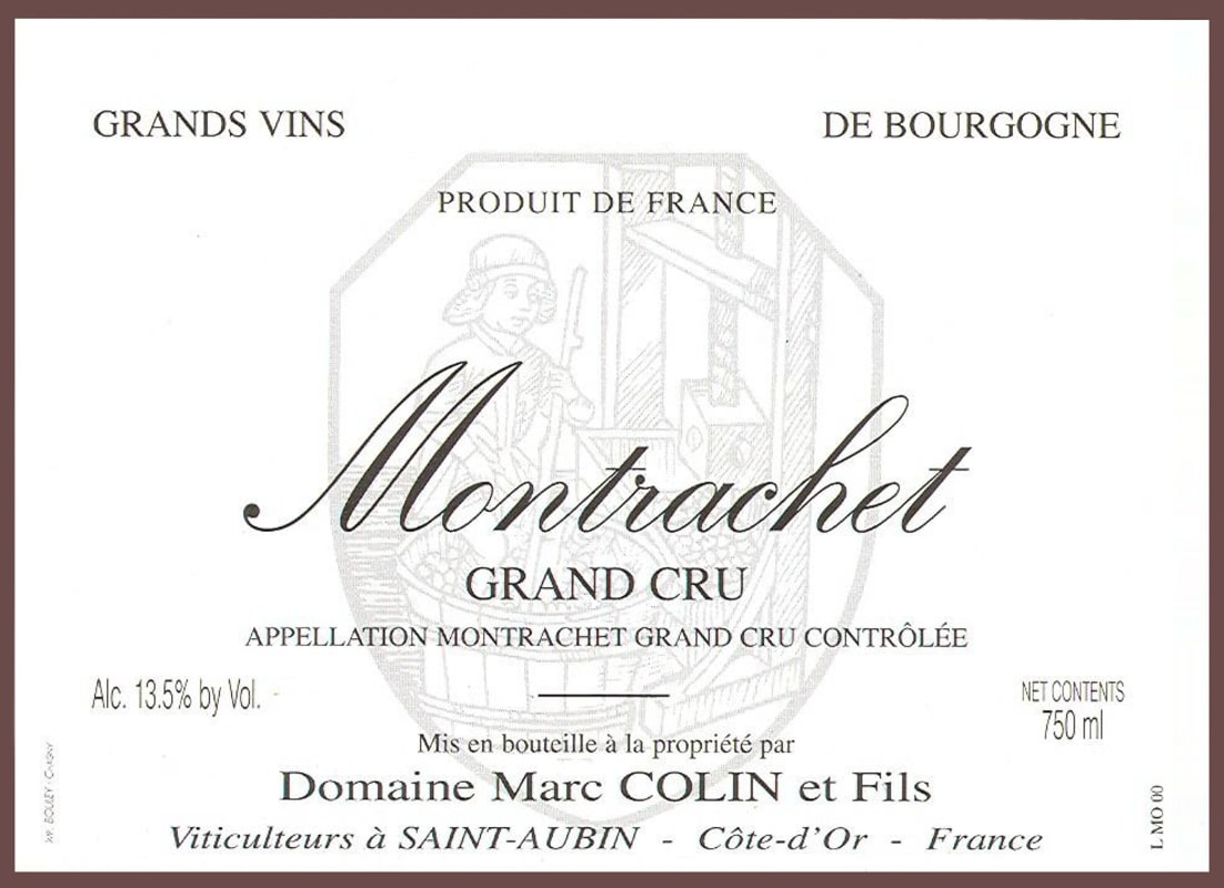 Marc Colin Montrachet Grand Cru 2003 Front Label