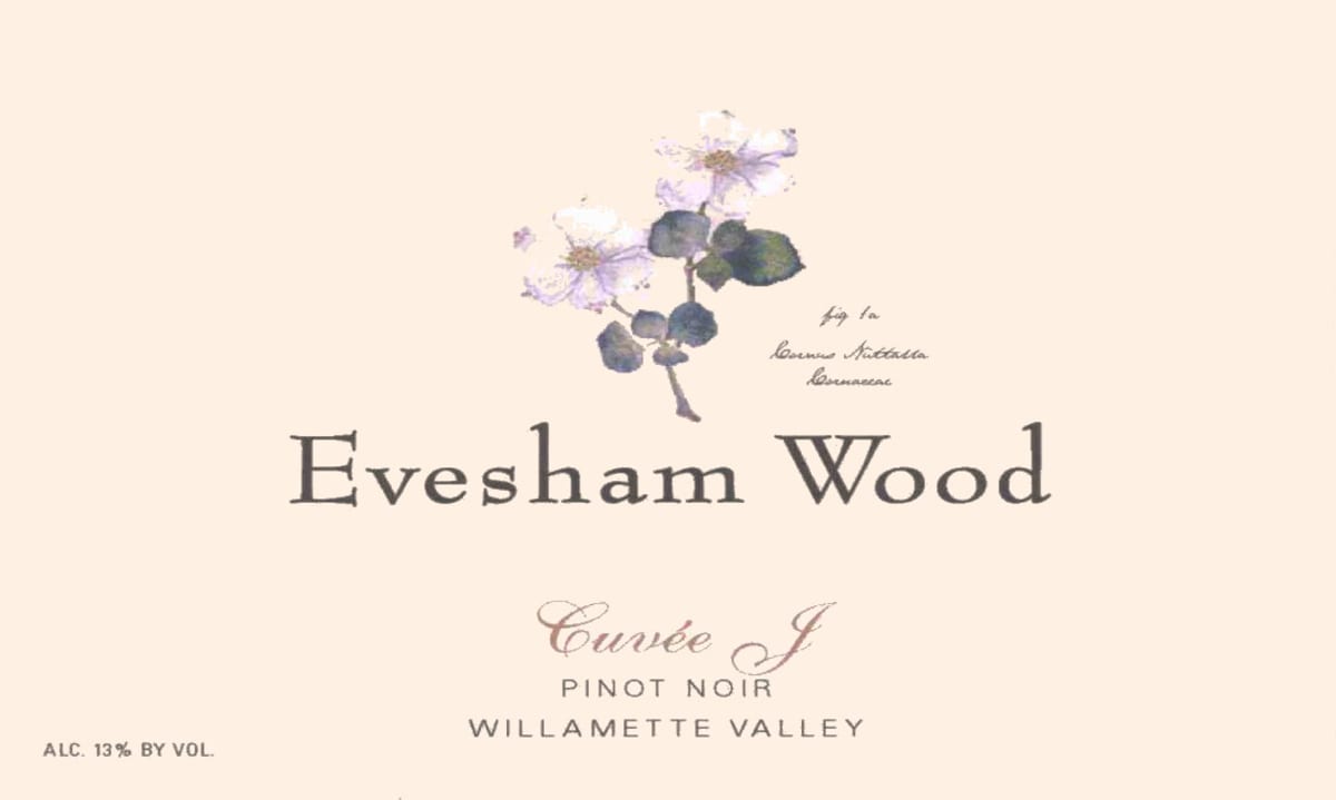 Evesham Wood Cuvee J Pinot Noir 2011 Front Label