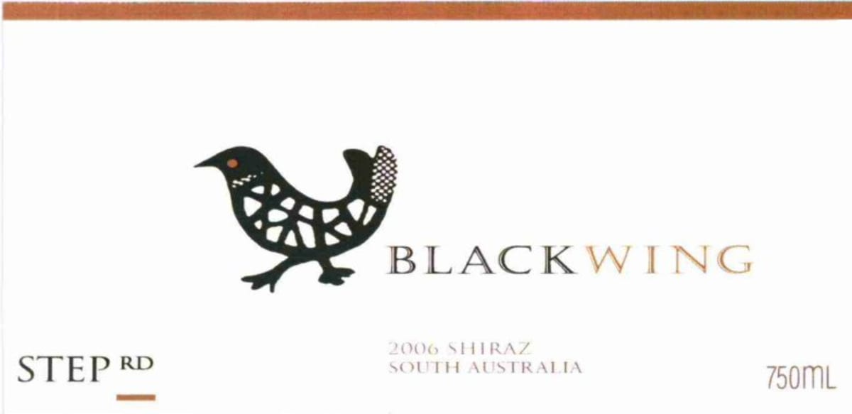 Step Road Winery Black Wing Shiraz 2006 Front Label