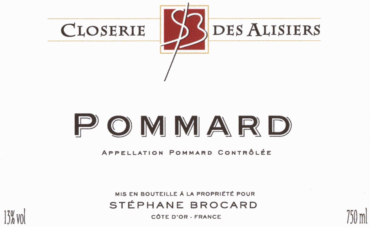 Stephane Brocard - Closerie des Alisiers Pommard 2008 Front Label