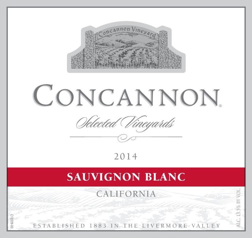 Concannon Selected Vineyards Sauvignon Blanc 2014 Front Label