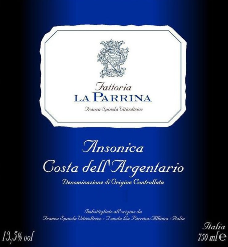 La Parrina Costa dell'Argentario Ansonica 2008 Front Label