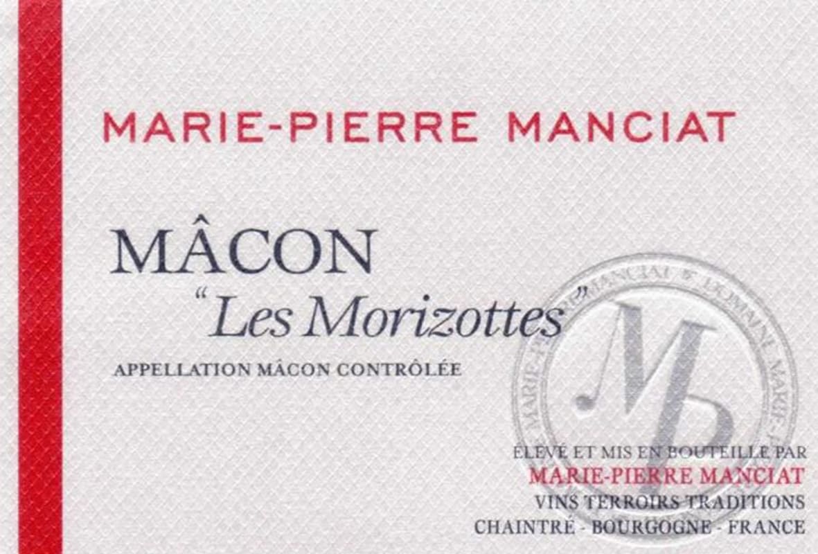 Marie-Pierre Manciat Macon Morizottes 2013 Front Label