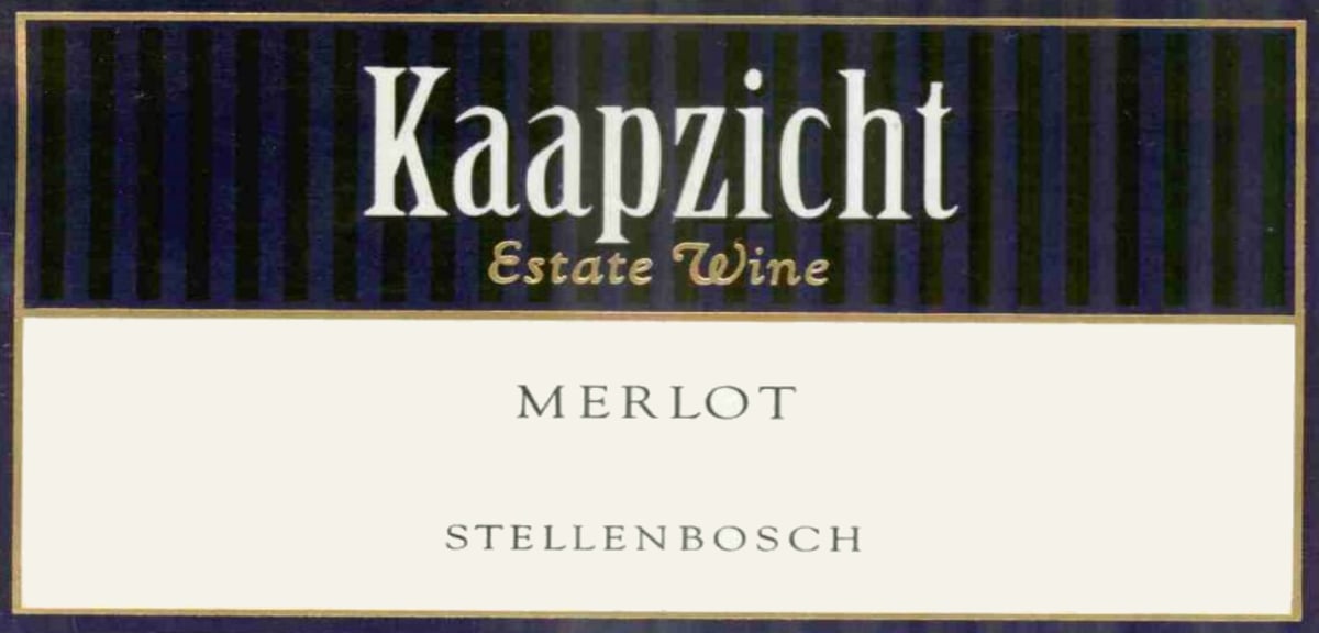 Kaapzicht Merlot 2004 Front Label