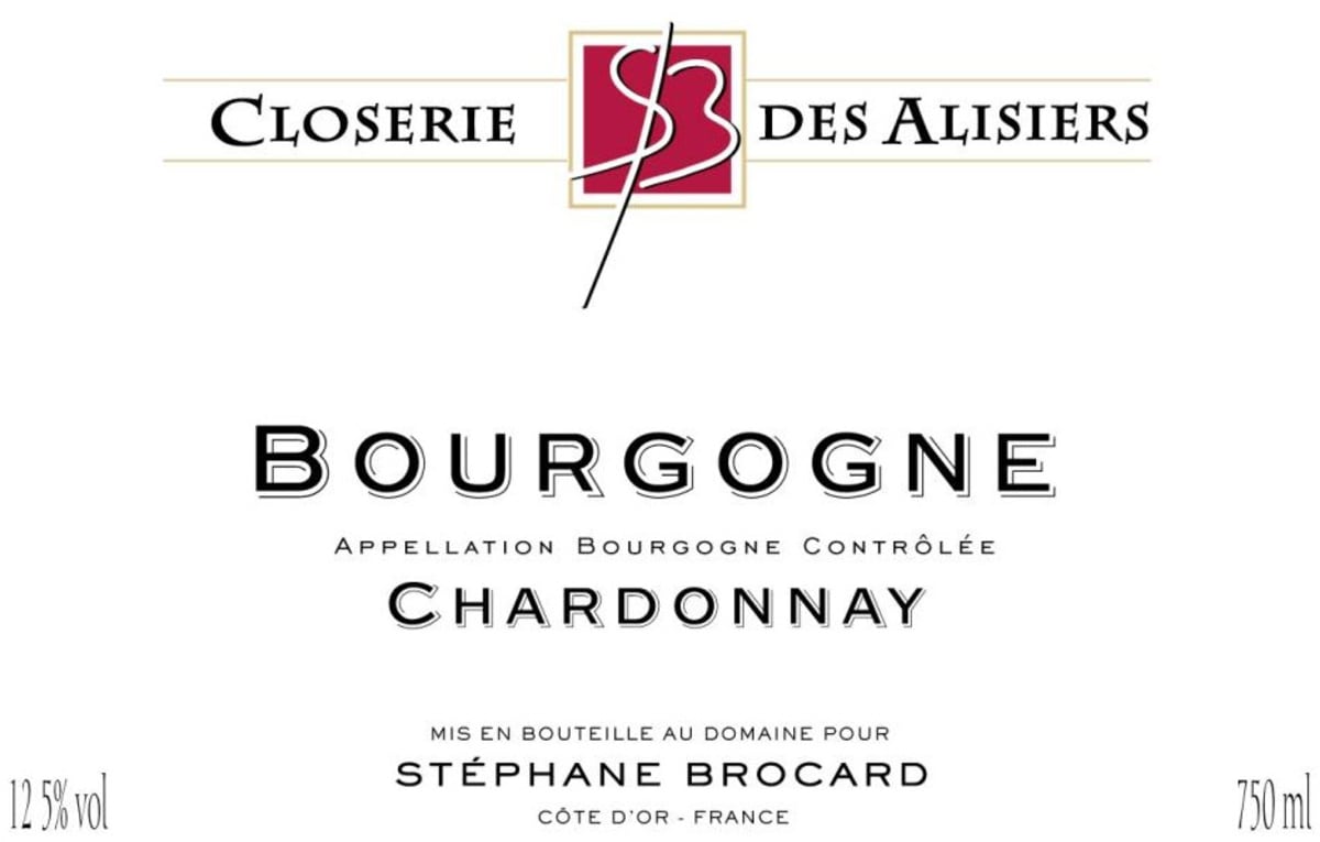 Stephane Brocard - Closerie des Alisiers Bourgogne Chardonnay 2012 Front Label
