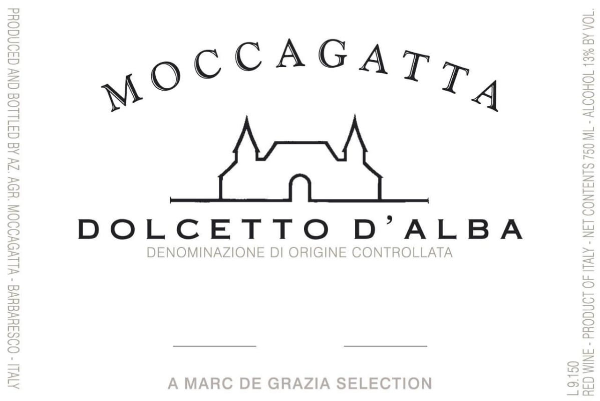 Moccagatta Dolcetto d'Alba 2011 Front Label