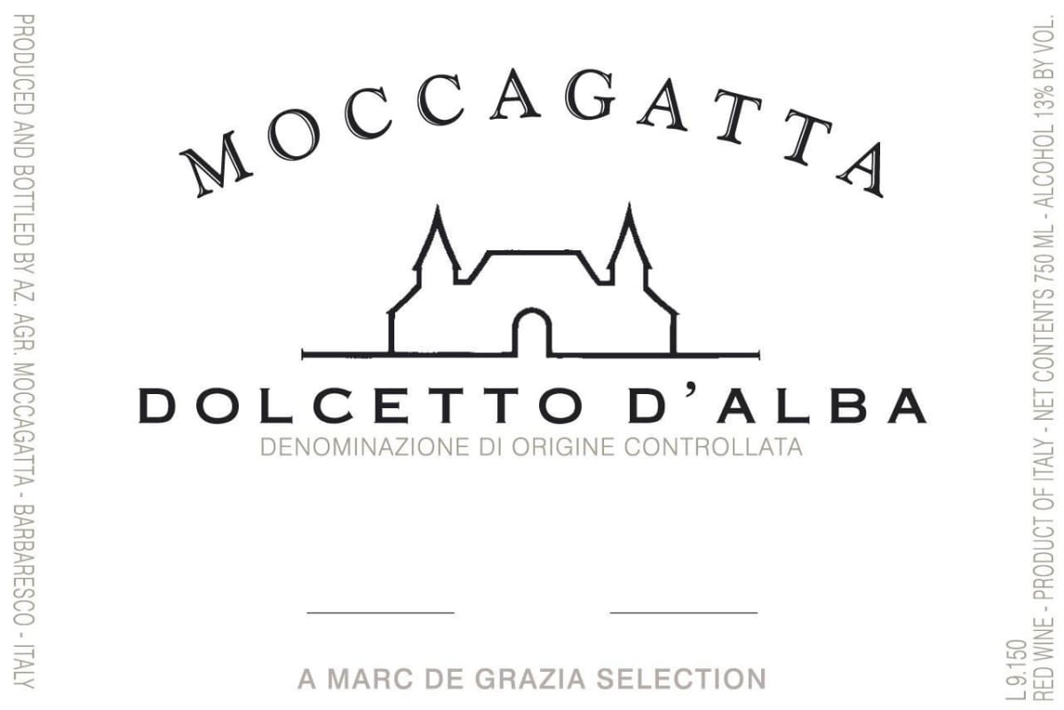 Moccagatta Dolcetto d'Alba 2015 Front Label