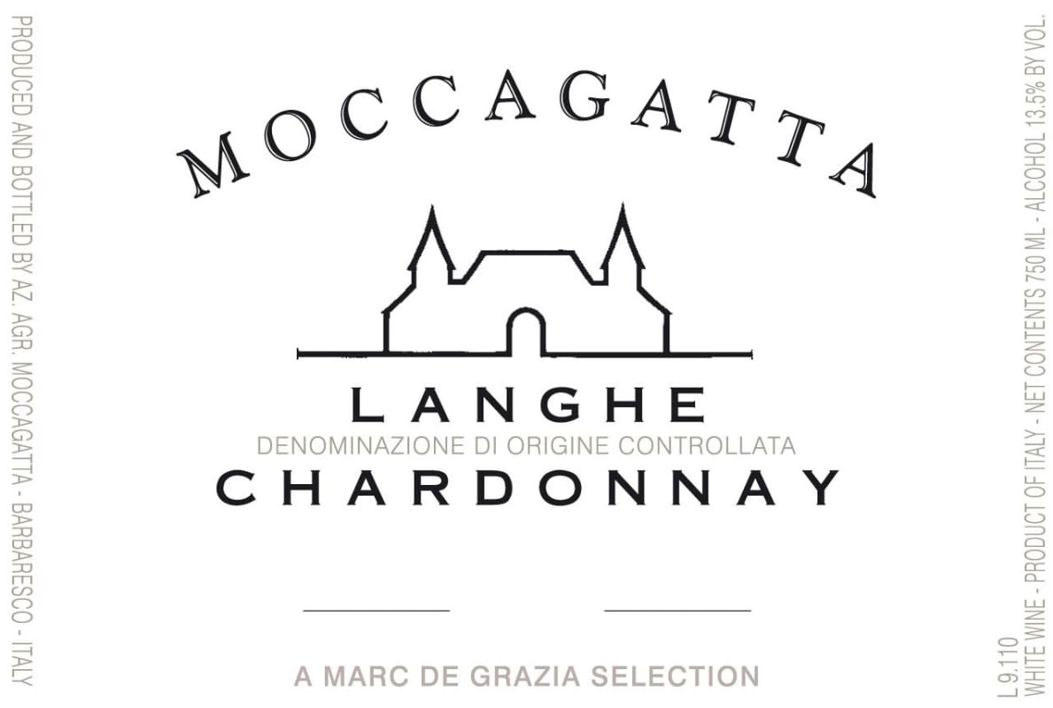 Moccagatta Langhe Chardonnay 2015 Front Label