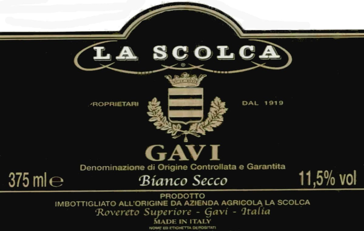La Scolca Gavi dei Gavi Black Label 2011 Front Label