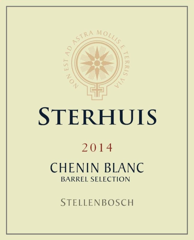 Sterhuis Wines Barrel Selection Chenin Blanc 2014 Front Label