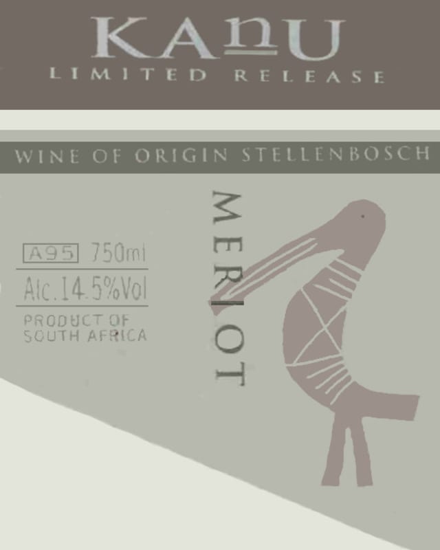 Kanu Merlot 2002 Front Label
