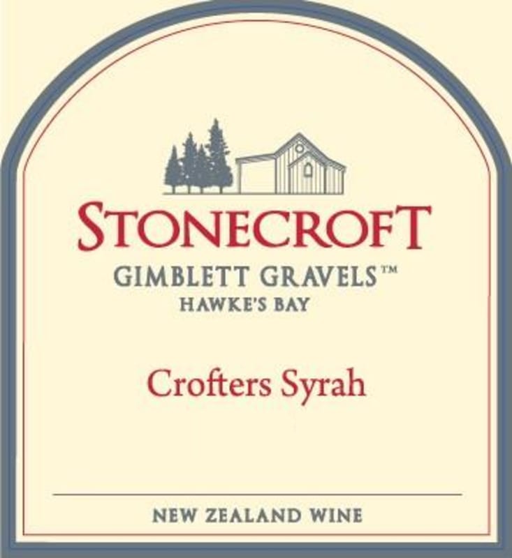 Stonecroft Wines Crofters Syrah 2015 Front Label