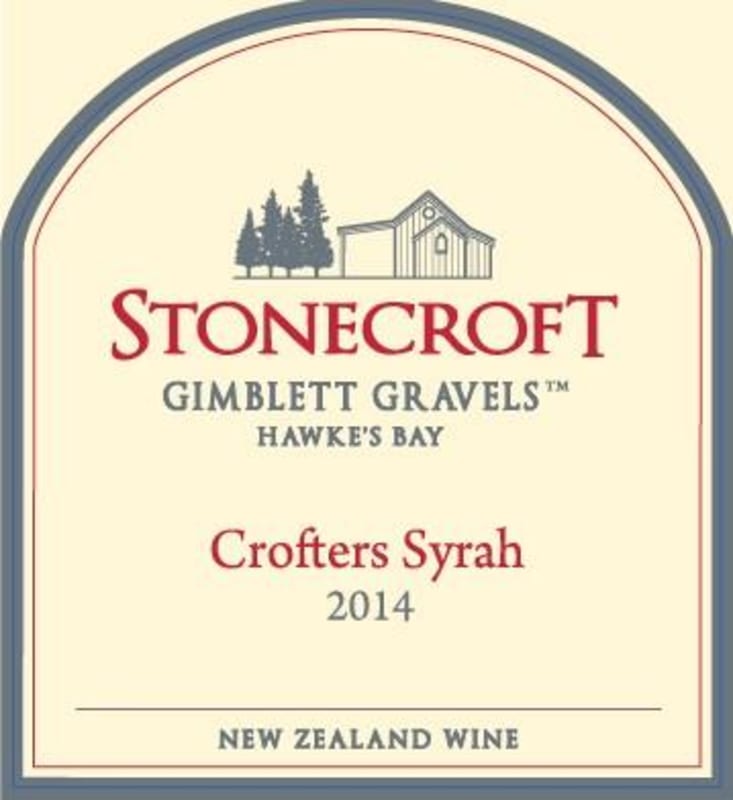 Stonecroft Wines Crofters Syrah 2014 Front Label