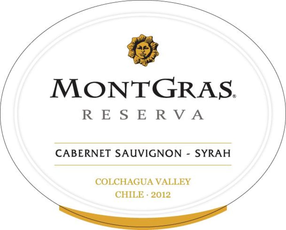 MontGras Reserva Cabernet Sauvignon-Syrah 2012 Front Label