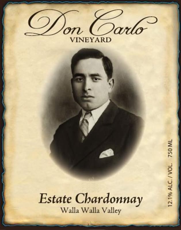 Don Carlo Vineyard Estate Chardonnay 2012 Front Label