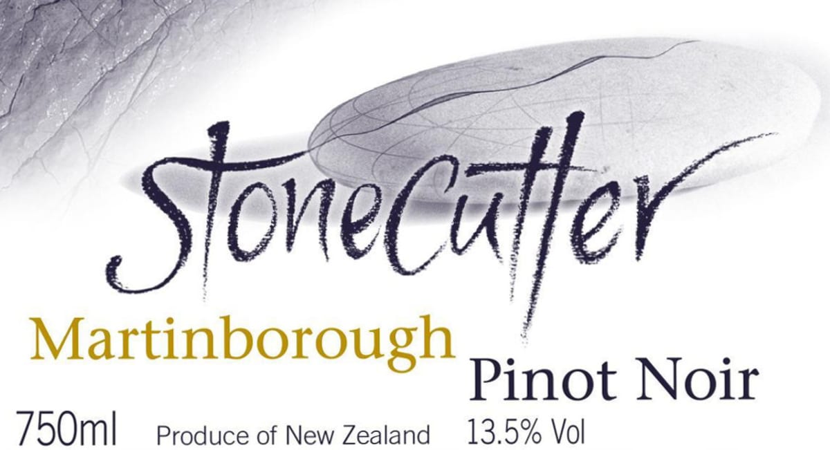 Stonecutter Vineyard Martinborough Pinot Noir 2013 Front Label