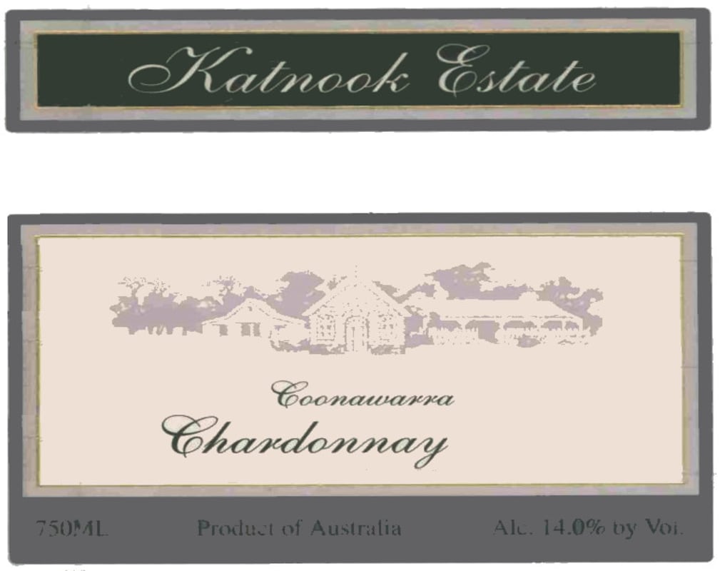 Katnook Estate Chardonnay 2010 Front Label