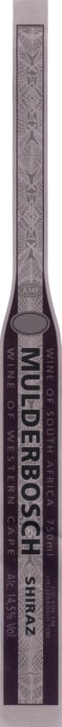 Mulderbosch Shiraz 2006 Front Label
