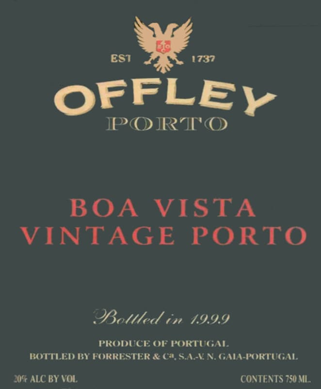 Offley Boa Vista Vintage Port 2000 Front Label