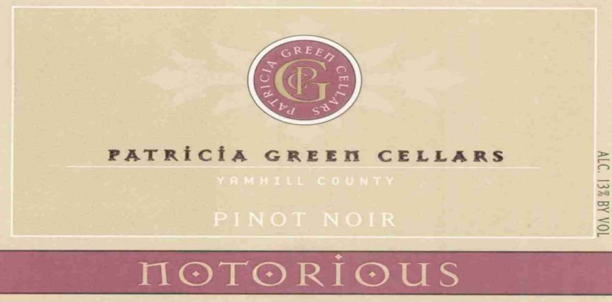 Patricia Green Notorious Pinot Noir 2010 Front Label