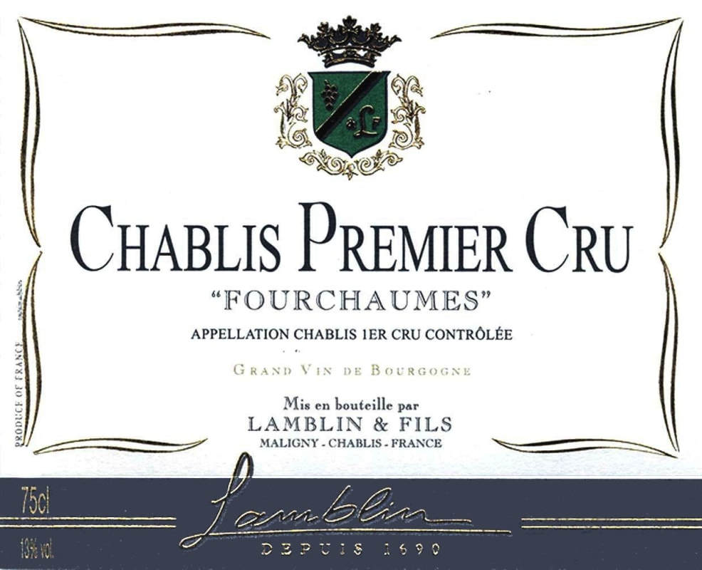 Lamblin et Fils Chablis Fourchaumes Premier Cru 2011 Front Label