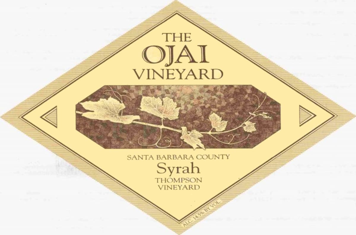 Ojai Thompson Syrah 2001 Front Label
