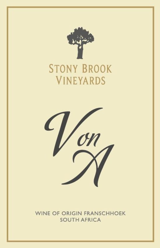 Stony Brook Vineyards V on A 2011 Front Label