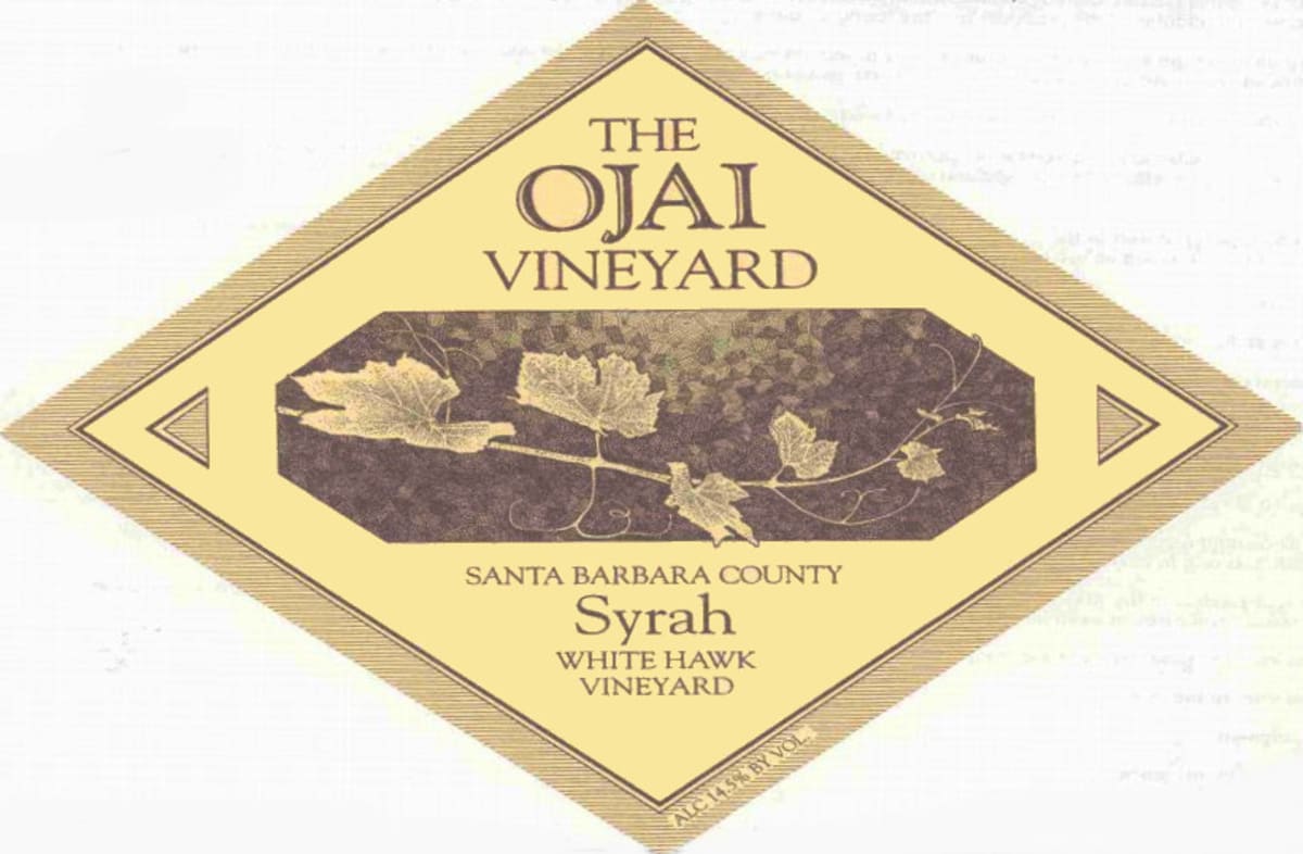 Ojai White Hawk Syrah 2009 Front Label