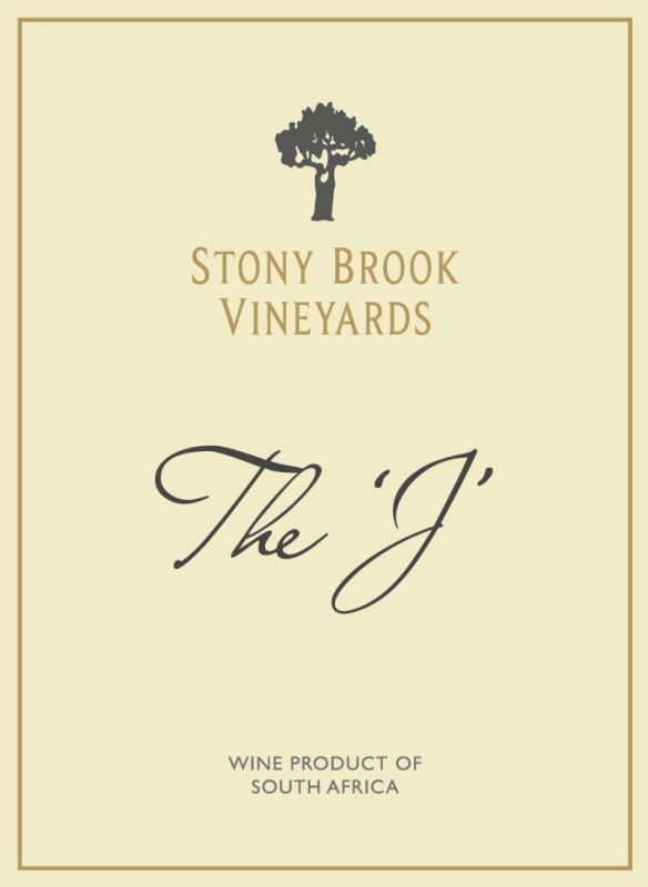 Stony Brook Vineyards The J' White 2012 Front Label