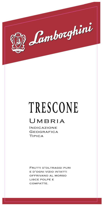 Lamborghini Trescone 2010 Front Label