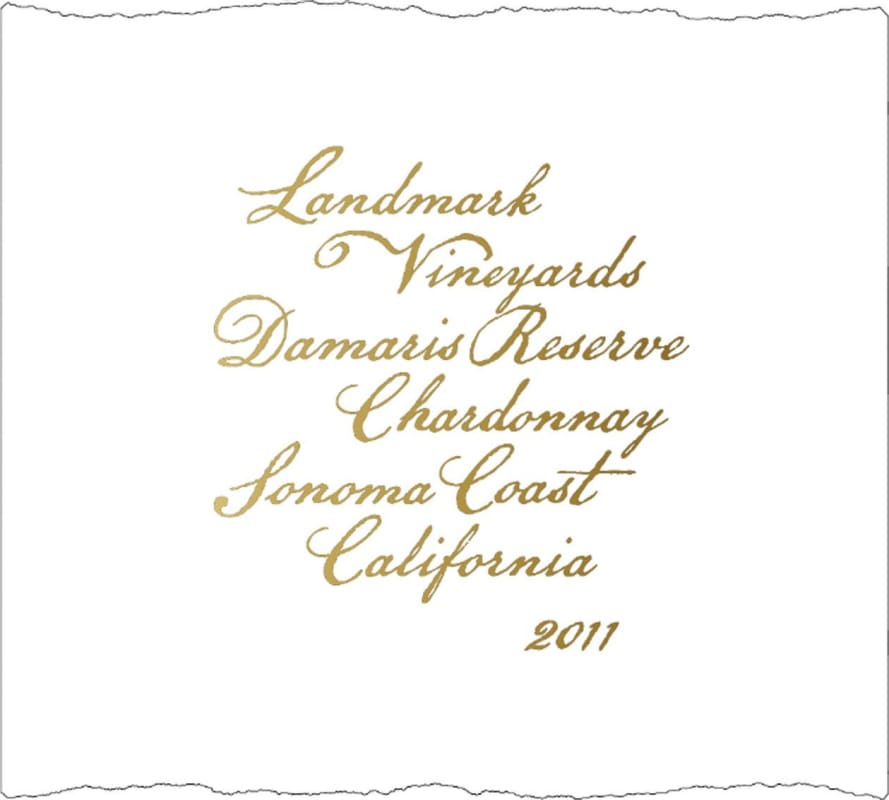 Landmark Damaris Reserve Chardonnay 2011 Front Label