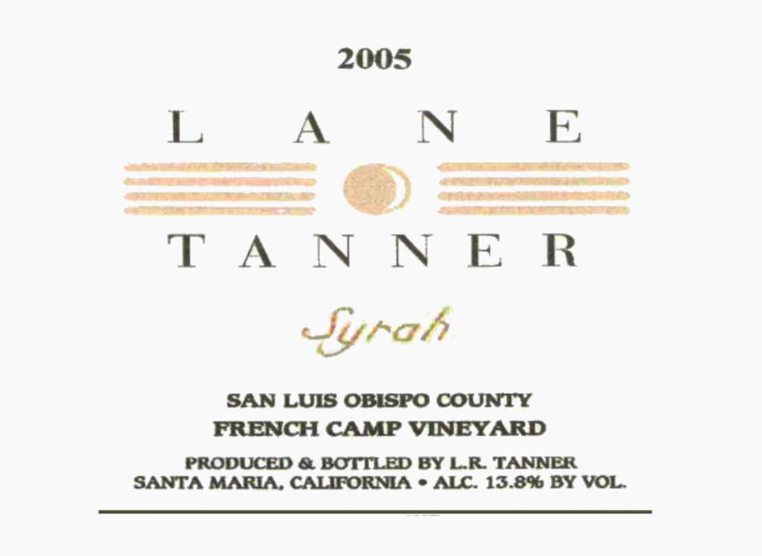 Lane Tanner French Camp Vineyard Syrah 2005 Front Label