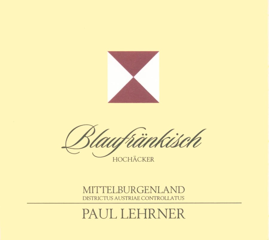 Paul Lehrner Mittelburgenland Hochacker Blaufrankisch 2012 Front Label