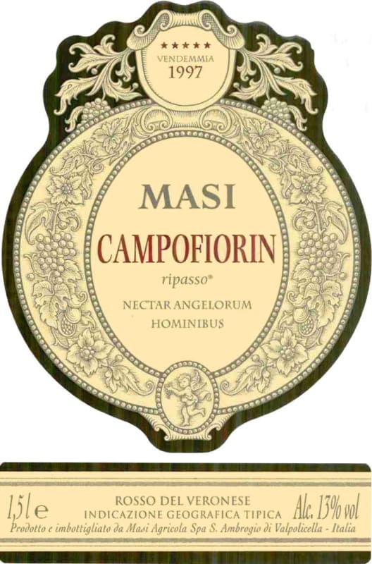 Masi Rosso del Veronese Campofiorin 1997 Front Label