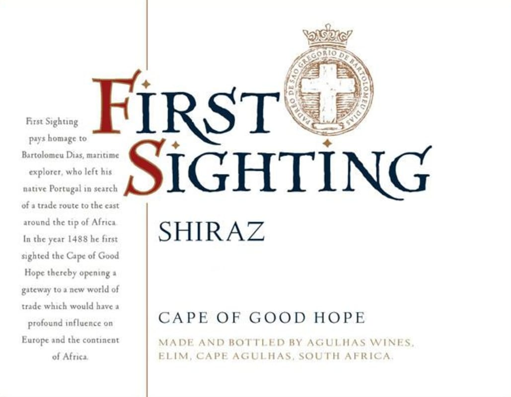 Strandveld First Sighting Shiraz 2009 Front Label