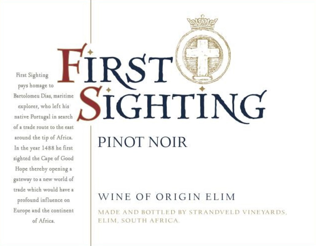 Strandveld First Sighting Pinot Noir 2009 Front Label