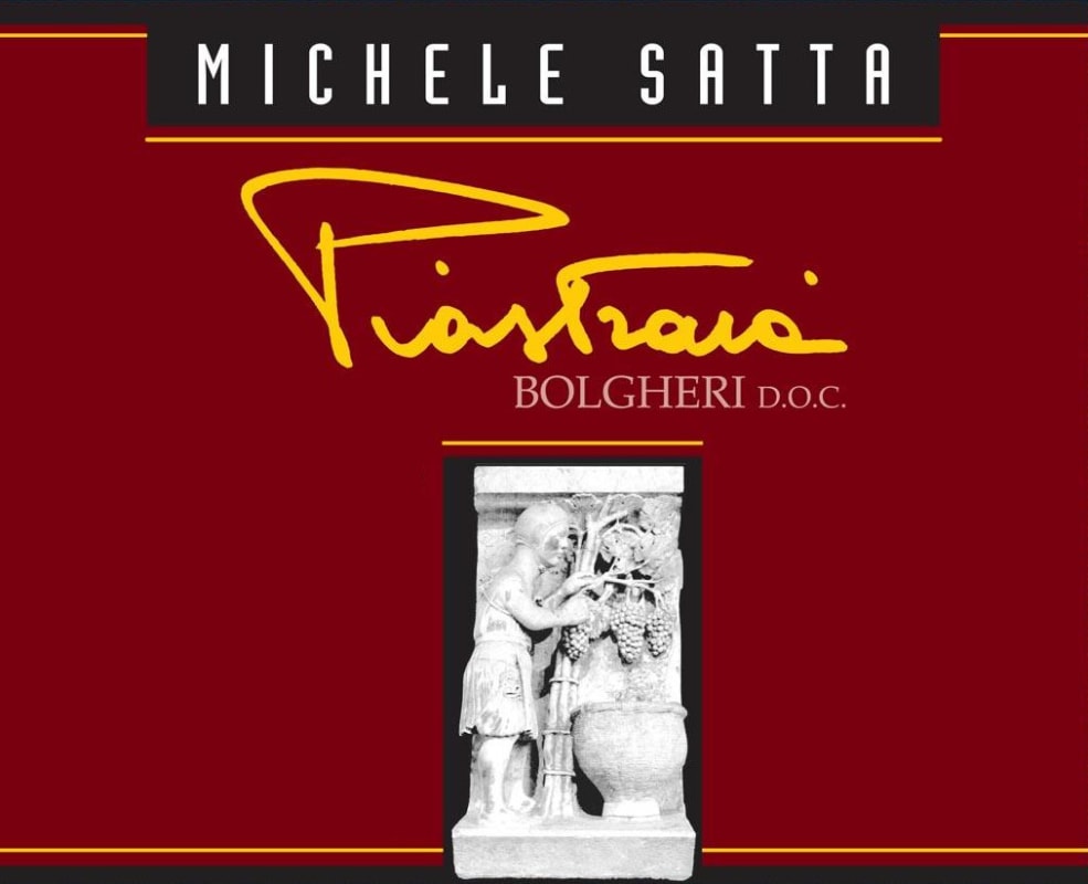 Michele Satta Piastraia Red 2009 Front Label