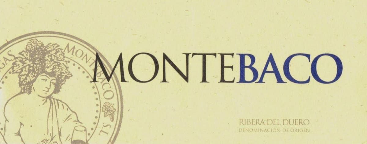 Montebaco Crianza Tinto 2004 Front Label