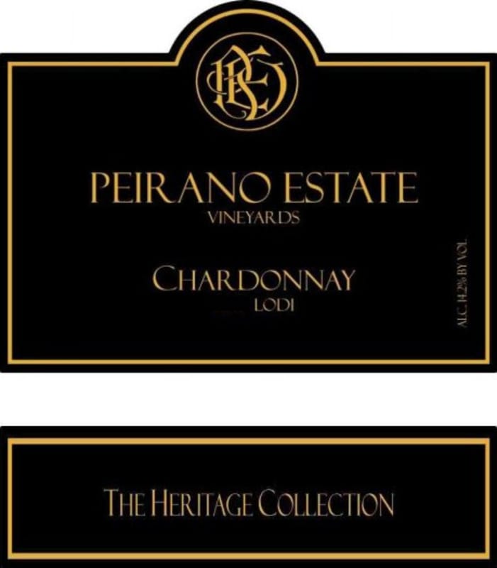 Peirano Estate Chardonnay 2012 Front Label