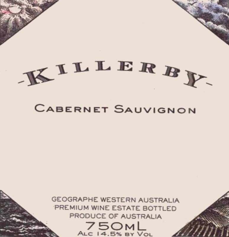 Killerby Cabernet Sauvignon 2008 Front Label