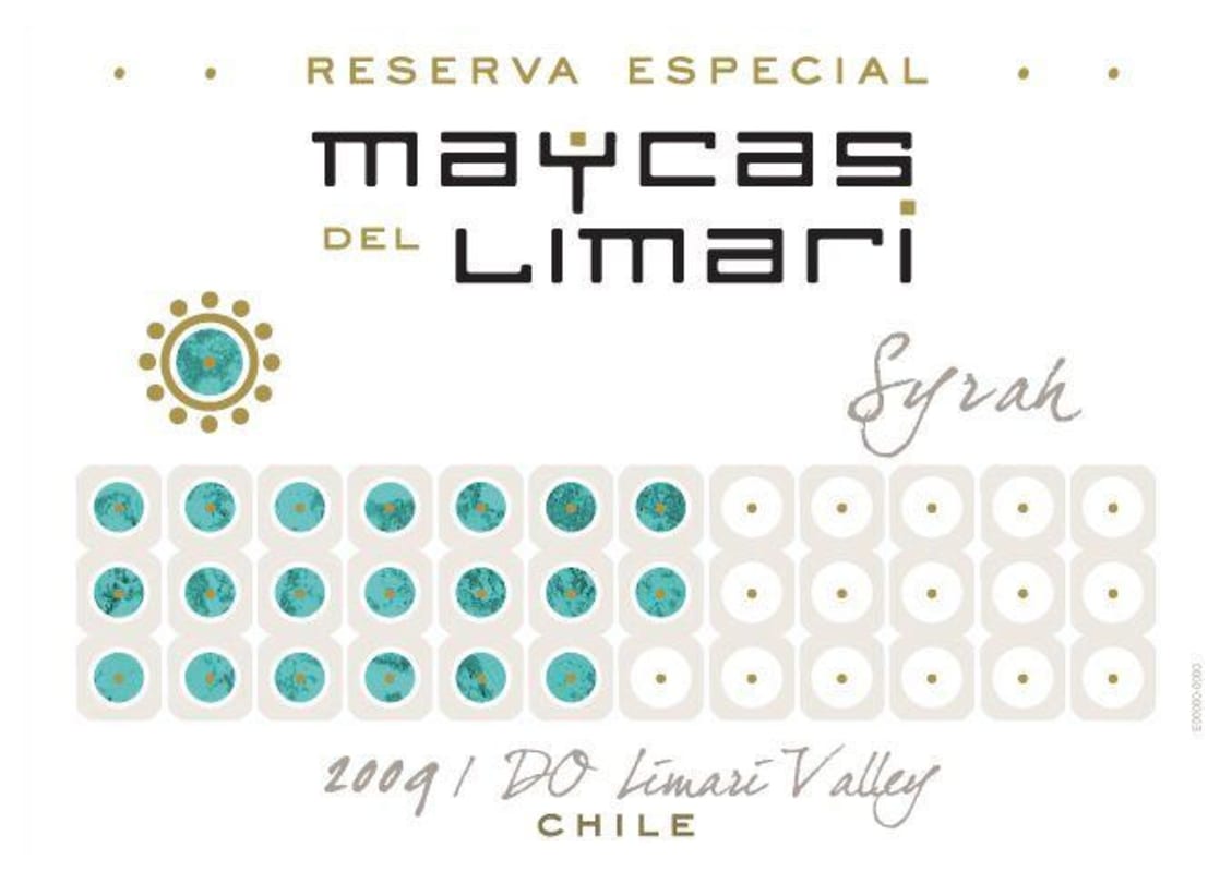 Maycas del Limari Especial Reserva Syrah 2009 Front Label