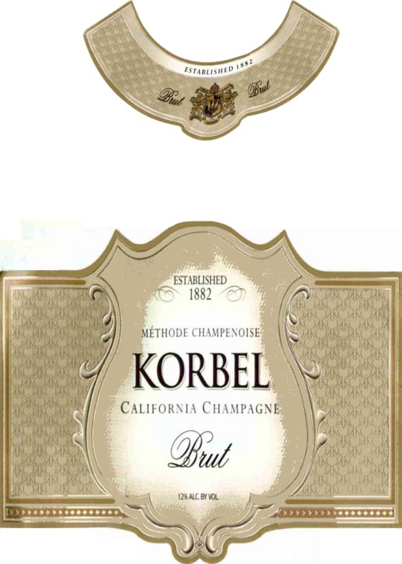 Korbel Brut 2012 Front Label