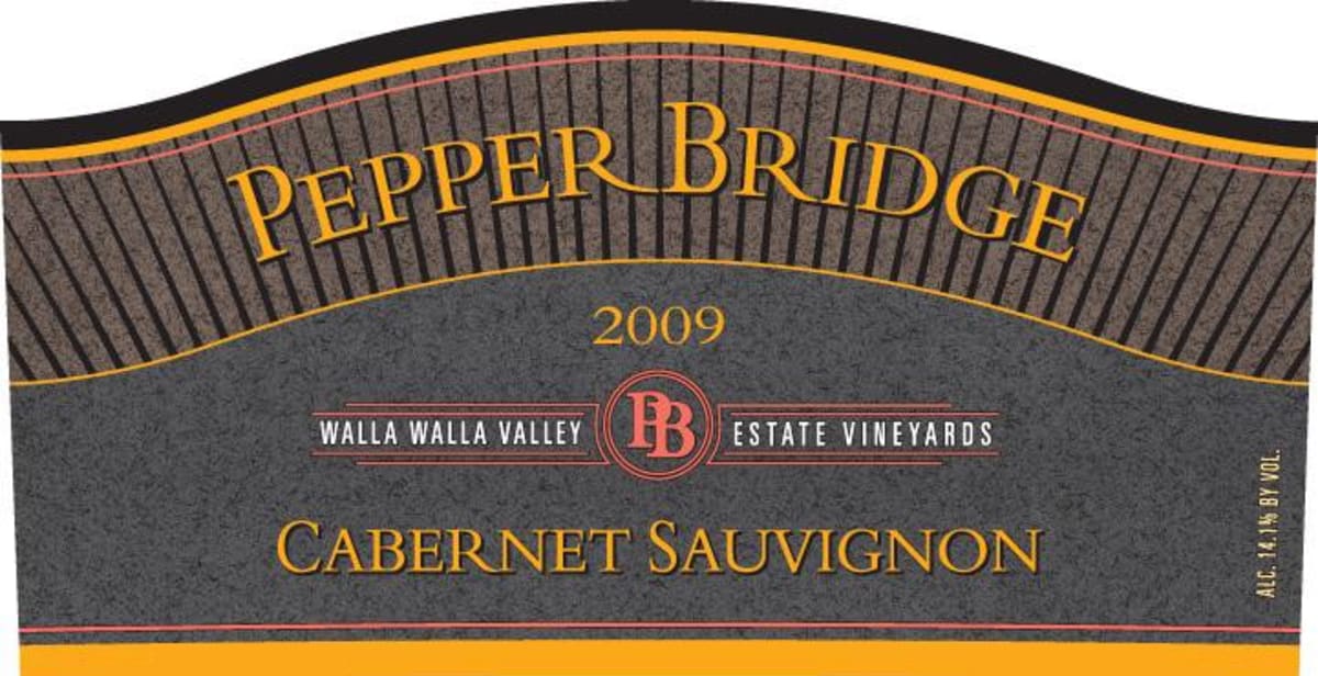 Pepper Bridge Winery Cabernet Sauvignon 2009 Front Label