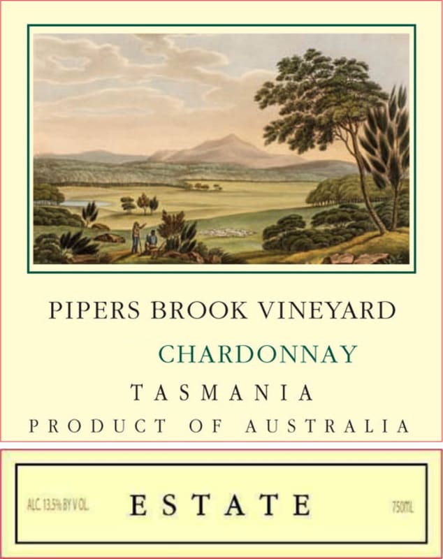 Pipers Brook Vineyard Estate Chardonnay 2014 Front Label