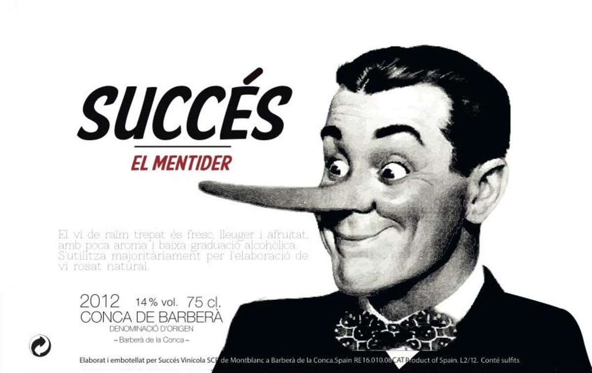 Succes Vinicola El Mentider 2012 Front Label