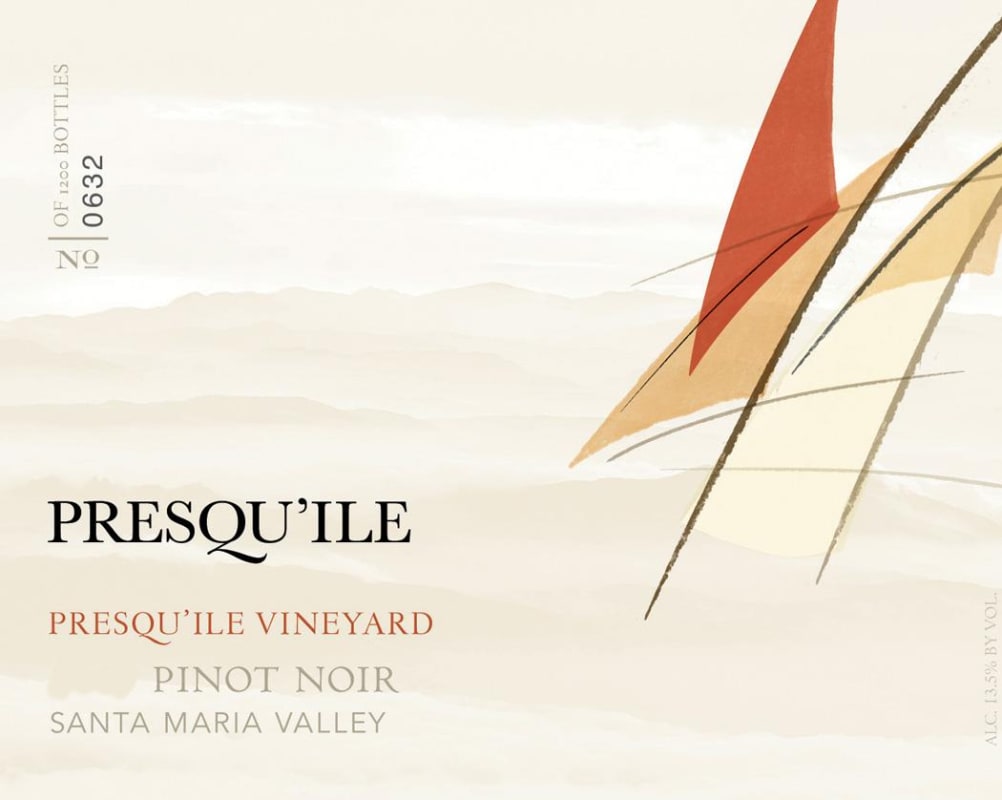 Presqu'ile Presqu'ile Vineyard Pinot Noir 2014 Front Label